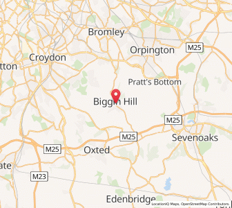 Map of Biggin Hill, EnglandEngland
