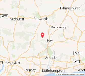 Map of Bignor, EnglandEngland