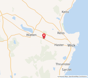 Map of Bilbster, ScotlandScotland