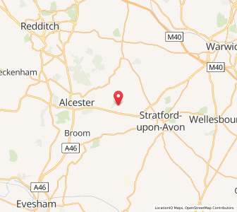 Map of Billesley, EnglandEngland