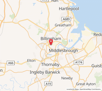 Map of Billingham, EnglandEngland