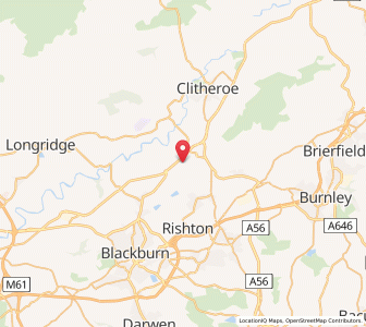 Map of Billington, EnglandEngland