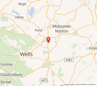 Map of Binegar, EnglandEngland