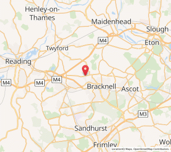 Map of Binfield, EnglandEngland