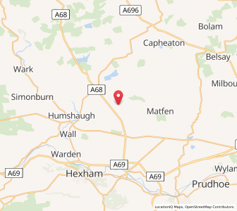 Map of Bingfield, EnglandEngland