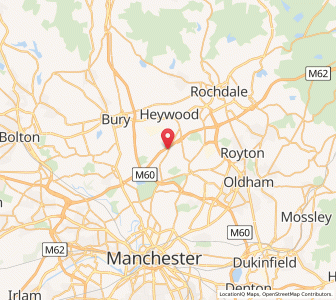 Map of Birch, EnglandEngland