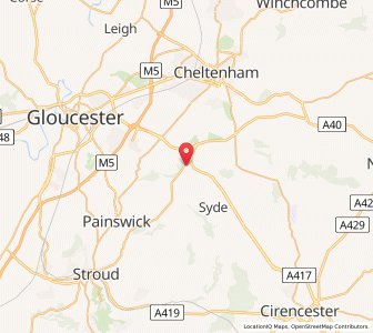 Map of Birdlip, EnglandEngland