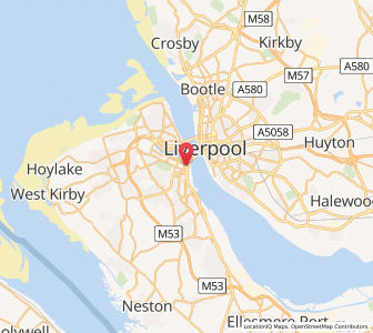 Map of Birkenhead, EnglandEngland