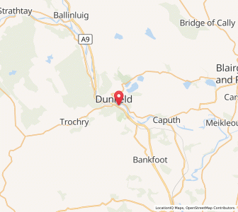 Map of Birnam, ScotlandScotland