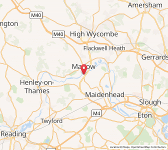 Map of Bisham, EnglandEngland