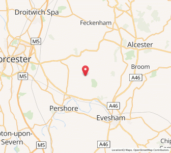 Map of Bishampton, EnglandEngland