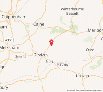 Map of Bishops Cannings, EnglandEngland