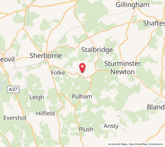 Map of Bishops Caundle, EnglandEngland