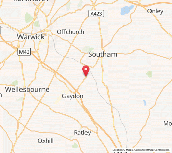 Map of Bishops Itchington, EnglandEngland