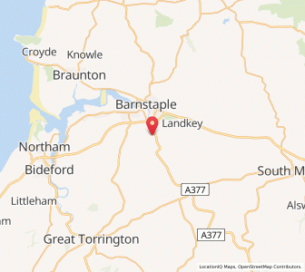Map of Bishops Tawton, EnglandEngland