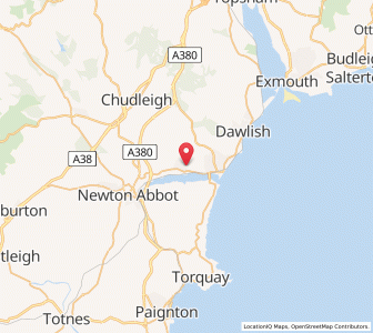 Map of Bishopsteignton, EnglandEngland