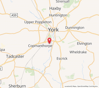 Map of Bishopthorpe, EnglandEngland
