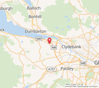 Map of Bishopton, ScotlandScotland