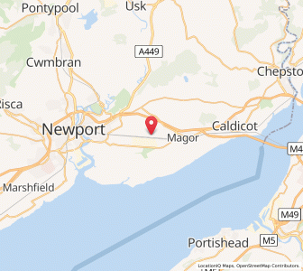 Map of Bishton, WalesWales