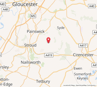 Map of Bisley, EnglandEngland