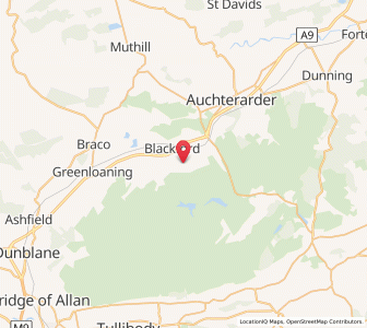 Map of Blackford, ScotlandScotland