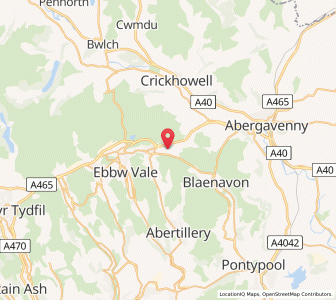 Map of Blackrock, WalesWales