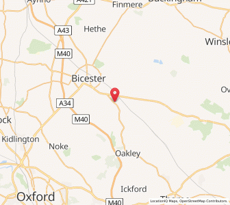Map of Blackthorn, EnglandEngland