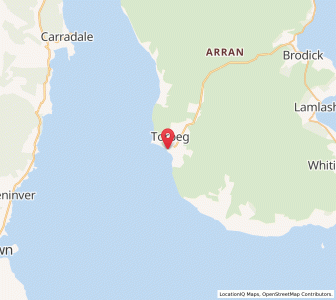 Map of Blackwaterfoot, ScotlandScotland