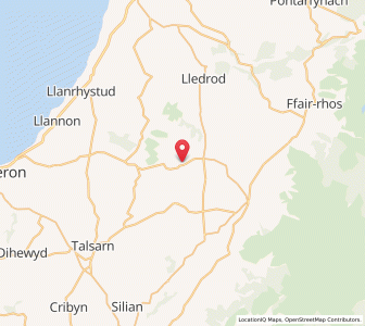 Map of Blaenpenal, WalesWales