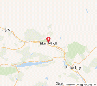 Map of Blair Atholl, ScotlandScotland