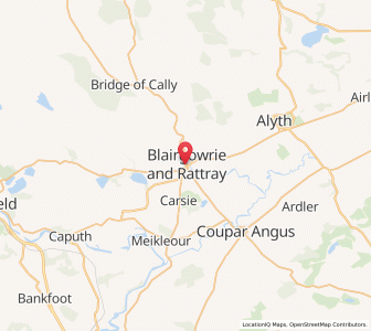 Map of Blairgowrie, ScotlandScotland