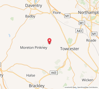 Map of Blakesley, EnglandEngland