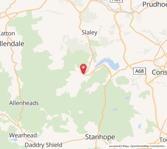 Map of Blanchland, EnglandEngland
