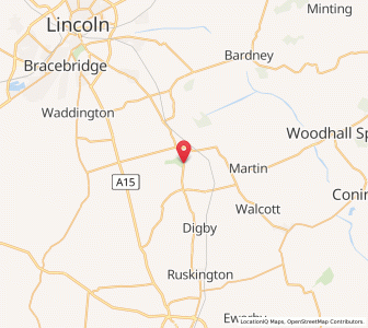 Map of Blankney, EnglandEngland