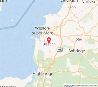 Map of Bleadon, EnglandEngland