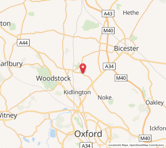 Map of Bletchingdon, EnglandEngland