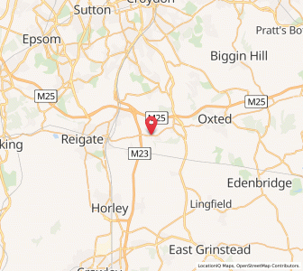 Map of Bletchingley, EnglandEngland