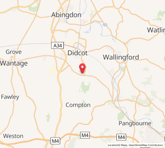 Map of Blewbury, EnglandEngland