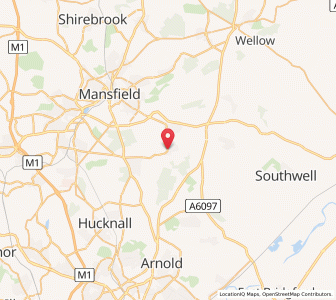 Map of Blidworth, EnglandEngland