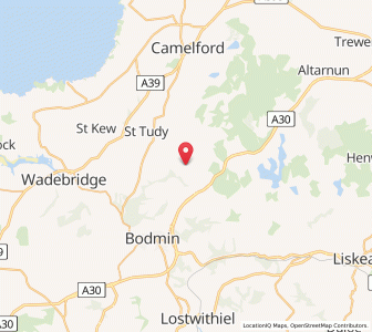Map of Blisland, EnglandEngland