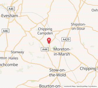 Map of Blockley, EnglandEngland