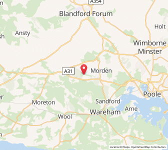 Map of Bloxworth, EnglandEngland