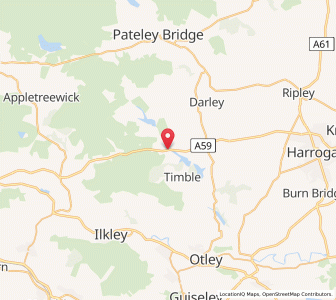Map of Blubberhouses, EnglandEngland