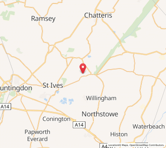 Map of Bluntisham, EnglandEngland