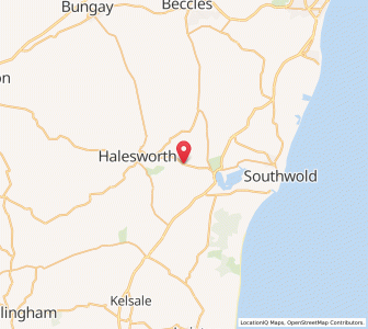 Map of Blyford, EnglandEngland