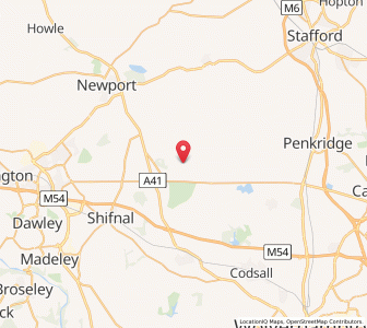 Map of Blymhill, EnglandEngland