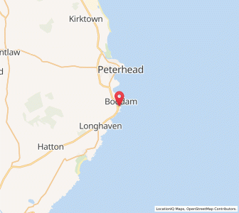 Map of Boddam, ScotlandScotland