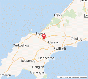 Map of Bodfean, WalesWales