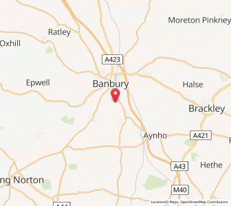 Map of Bodicote, EnglandEngland