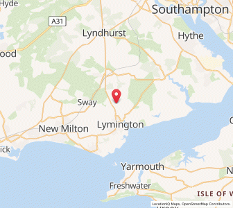 Map of Boldre, EnglandEngland